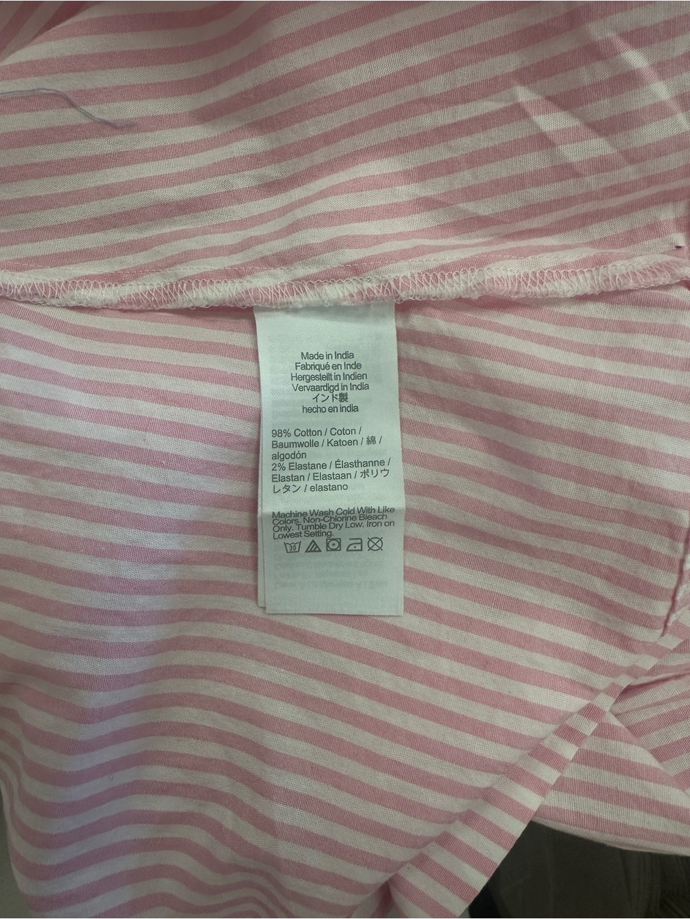 J. Crew Pink and White Striped Button-Up Blouse - Picture 5 of 5